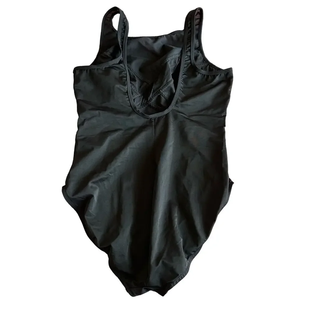 Miraclesuit | Size 16 One Piece Swimsuit Black Mesh Made in USA